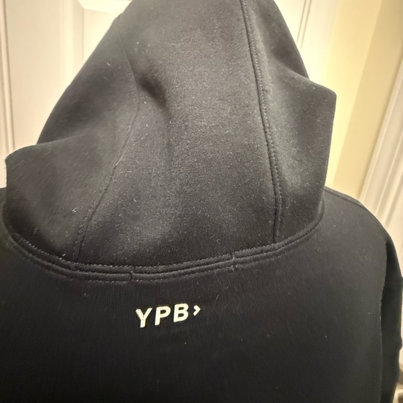 Abercrombie and Fitch YPB Neoknit Crop Hoodie Sweatshirt black large - Picture 4 of 11